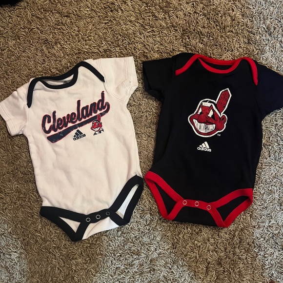 Adidas Cleveland Guardians One Piece Set - Navy and White 6-9 Months - Picture 1 of 5